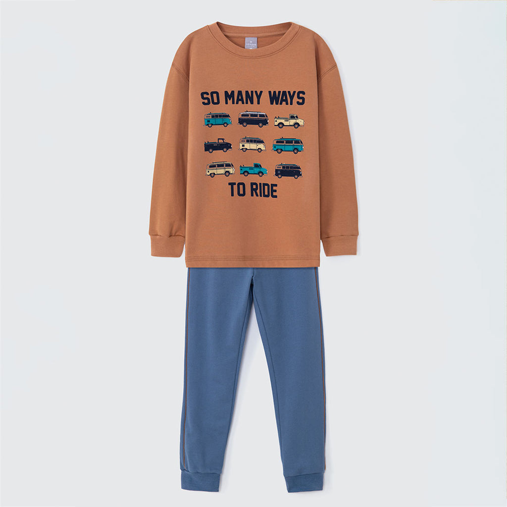 Conjunto de Camiseta Manga Longa e Calça So Many Ways To Ride Hering - Masculino