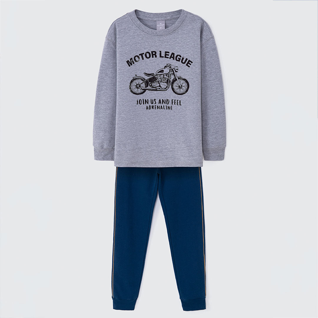 Conjunto de Camiseta Manga Longa e Calça Motor League Hering - Masculino