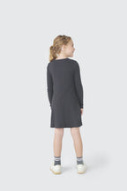 Vestido Manga Longa Preto Hering Infantil - Feminino