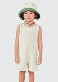 Macaquinho Curto Malha Waffle Off White Hering Infantil - Feminino