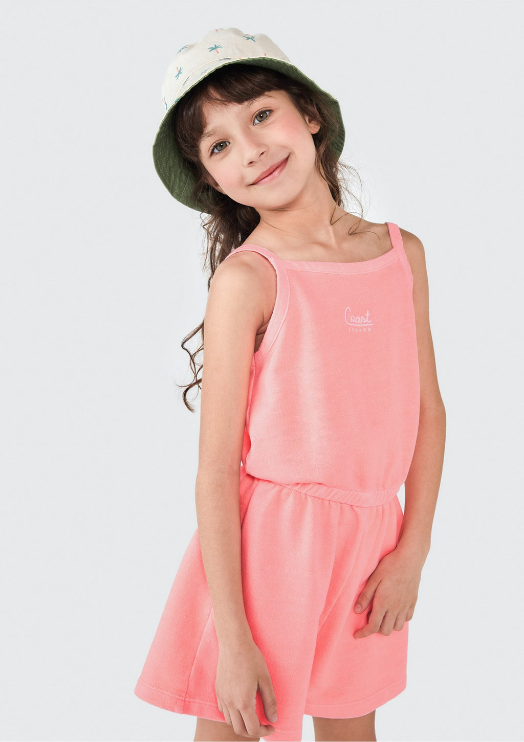 Macaquinho Curto Rosa sem Manga Hering - Feminino