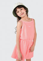 Macaquinho Curto Rosa sem Manga Hering - Feminino