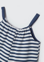 Macaquinho Curto Listrado Marinho Hering - Feminino