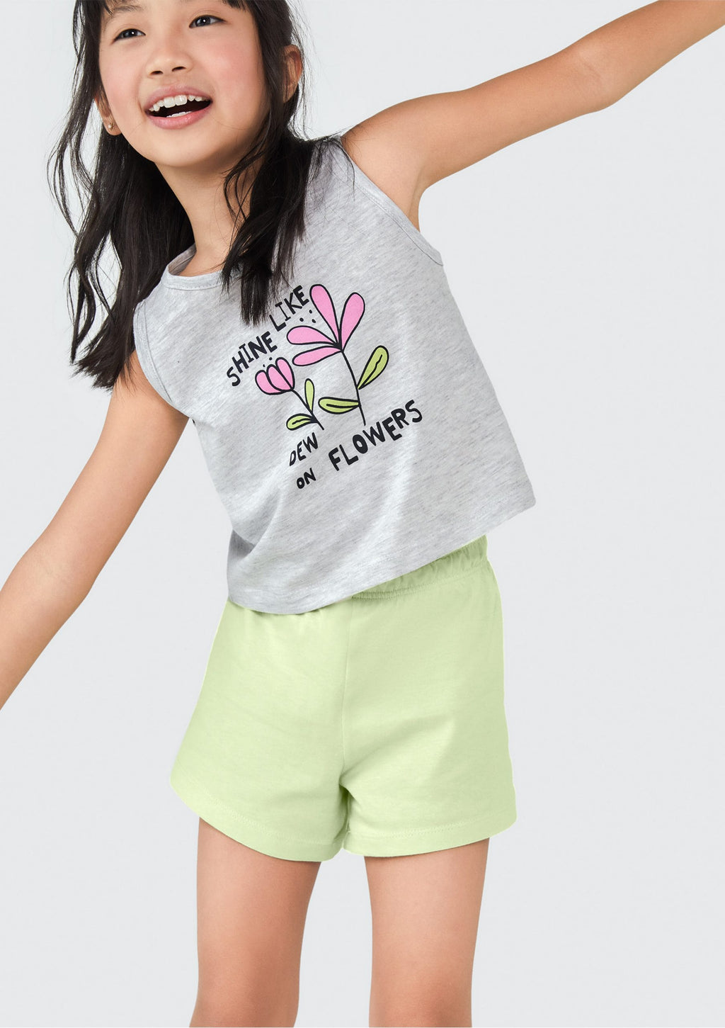 Conjunto de Regata com Shorts Shine Like Hering - Feminino