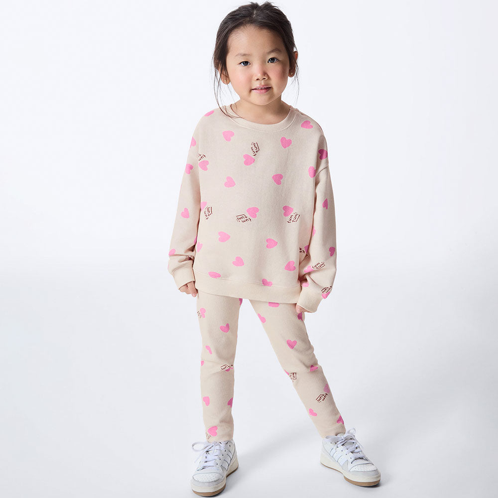 Conjunto Blusão Moletom e Calça Legging Tumtum Hering Infantil - Feminino