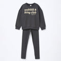 Conjunto Moletom Wellness Chumbo Hering Infantil - Feminino