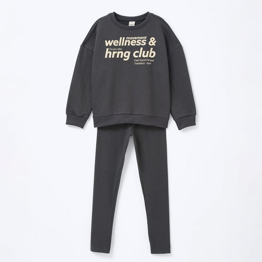 Conjunto Moletom Wellness Chumbo Hering - Feminino