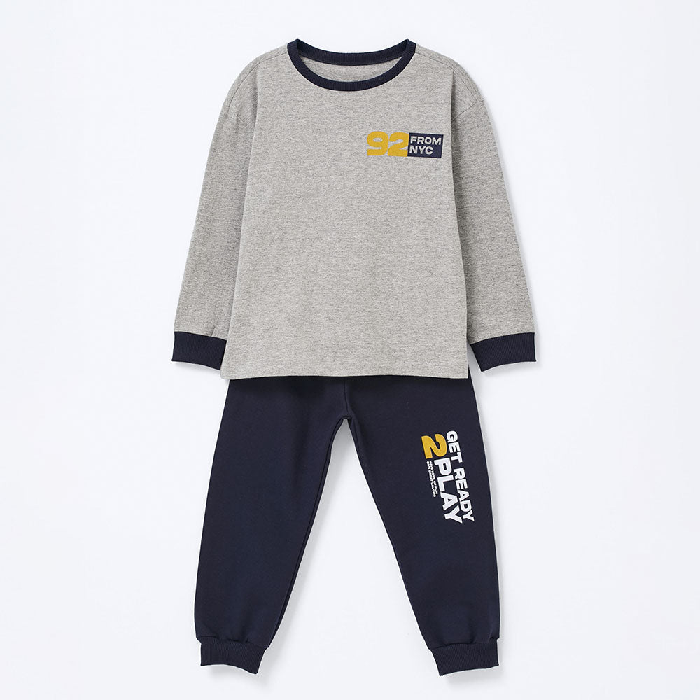 Conjunto Camiseta Manga Longa e Calça 92 From NYC Hering Infantil - Masculino