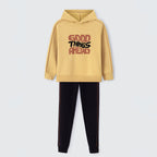 Conjunto Blusão com Capuz e Calça Good Things Ahead Hering Infantil - Masculino