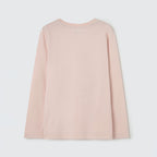 Camiseta Manga Longa Find The Happy Rosa Hering - Feminina