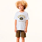 Camiseta Manga Curta Hering Kids Estampado Masculino - Branco