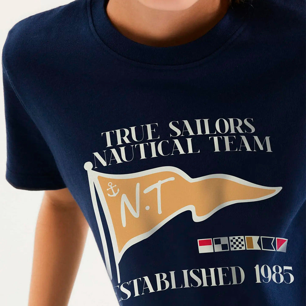 Camiseta Manga Curta Hering Kids Estampada Masculina - Azul