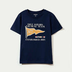 Camiseta Manga Curta Hering Kids Estampada Masculina - Azul