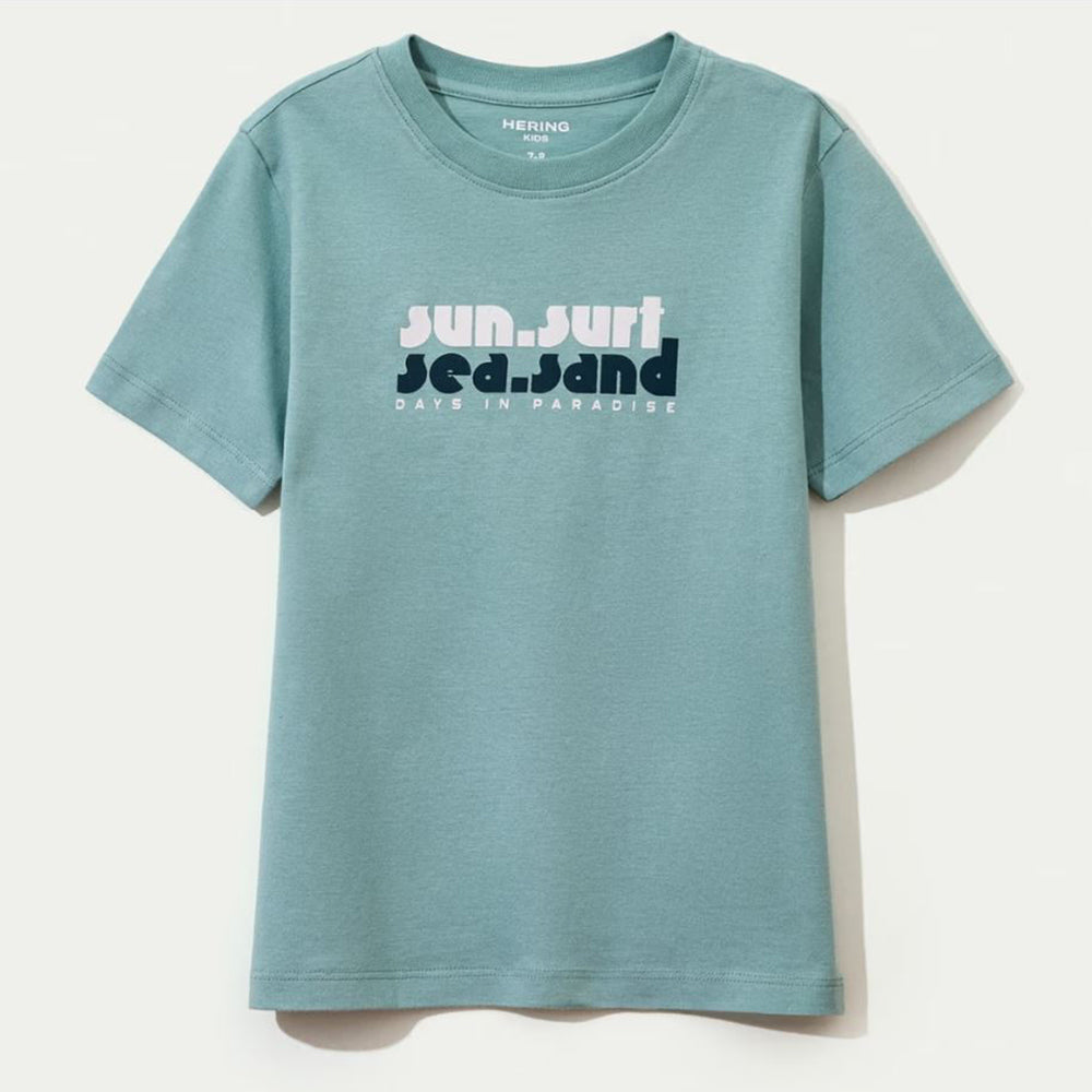 Camiseta Manga Curta Masculina Estampada Hering Infantil - Verde