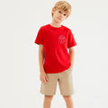 Camiseta Manga Curta Hering Kids Estampado Masculino - Vermelho