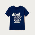 Camiseta Manga Curta Hering Kids Estampado Masculino - Azul