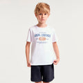 Camiseta Manga Curta Hering Kids Estampado Masculino - Branco