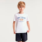 Camiseta Manga Curta Hering Kids Estampado Masculino - Branco