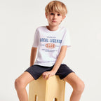 Camiseta Manga Curta Hering Kids Estampado Masculino - Branco