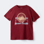 Camiseta Manga Curta Hering Kids Estampada Masculina - Vinho