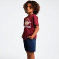 Camiseta Manga Curta Hering Kids Estampada Masculina - Vinho