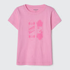 Camiseta Manga Curta Rosa Skate Hering - Feminina