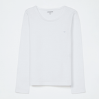 Blusinha Manga Longa Básica Branca Hering - Feminina