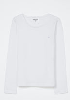 Blusinha Manga Longa Básica Branca Hering - Feminina