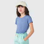 Camiseta Manga Curta Azul Hering - Feminina