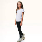 Blusa Básica Hering Infantil Com Bordado De Coração Feminina - Branca