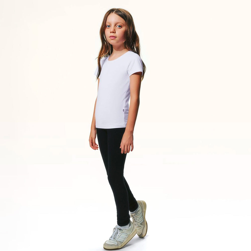 Blusa Básica Hering Infantil Com Bordado De Coração Feminina - Branca