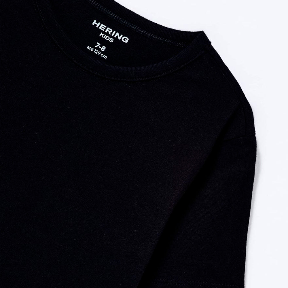 Camiseta Manga Curta Hering Básica Unissex - Preto