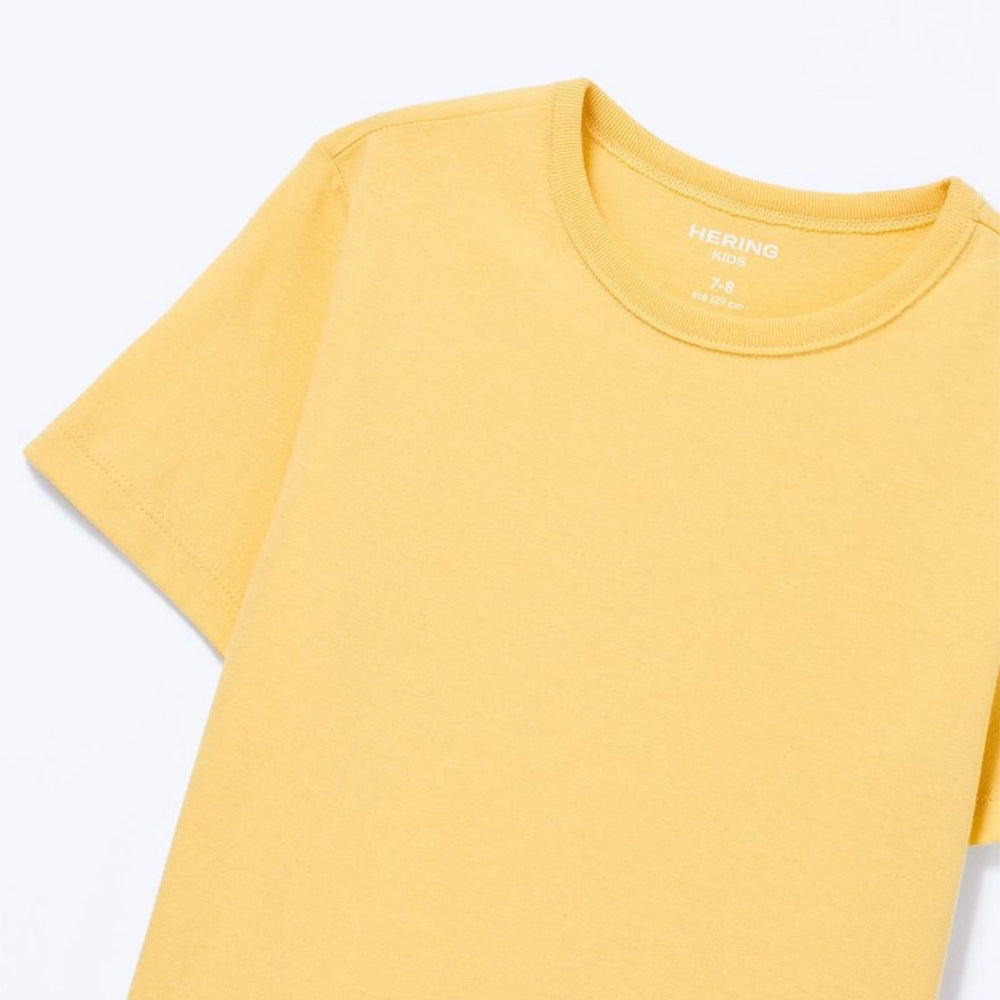 Camiseta Manga Curta Hering Infantil Unissex - Amarelo