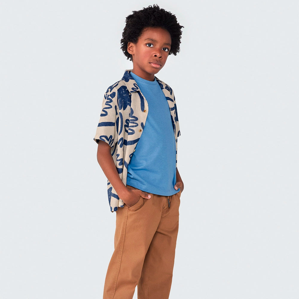 Camiseta Manga Curta Hering Slim Masculino - Azul