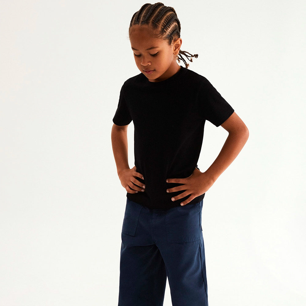 Camiseta Manga Curta Hering Infantil Slim Masculina - Preto