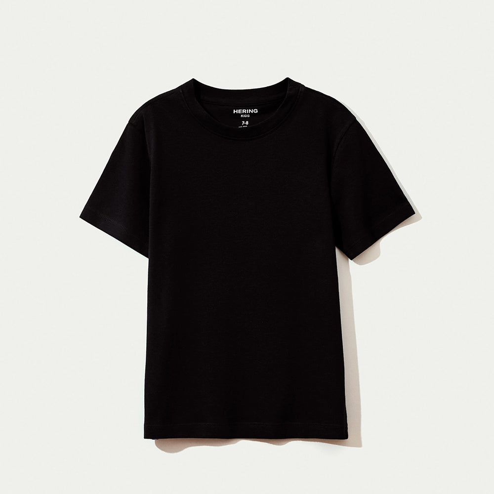 Camiseta Manga Curta Hering Infantil Slim Masculina - Preto