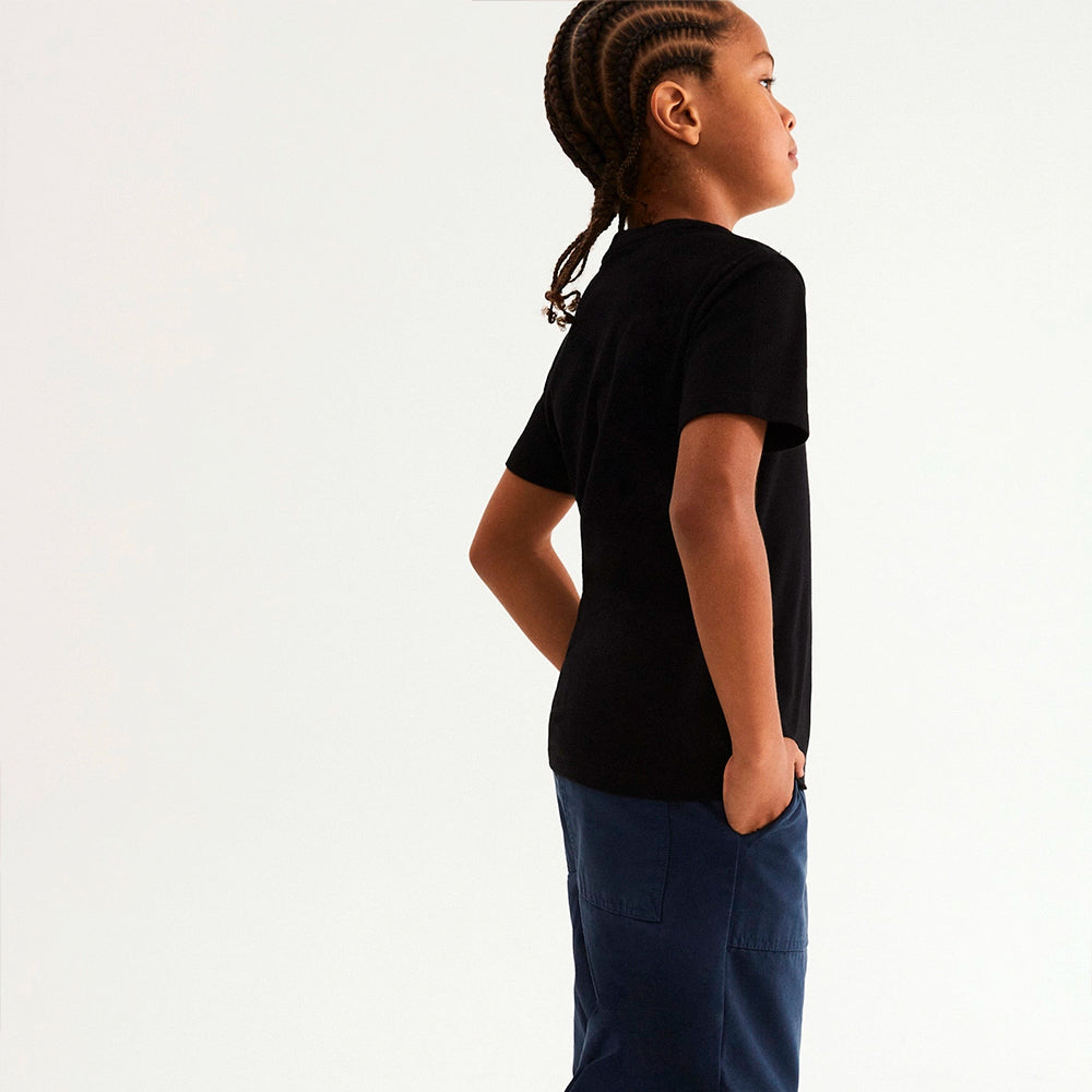 Camiseta Manga Curta Hering Infantil Slim Masculina - Preto
