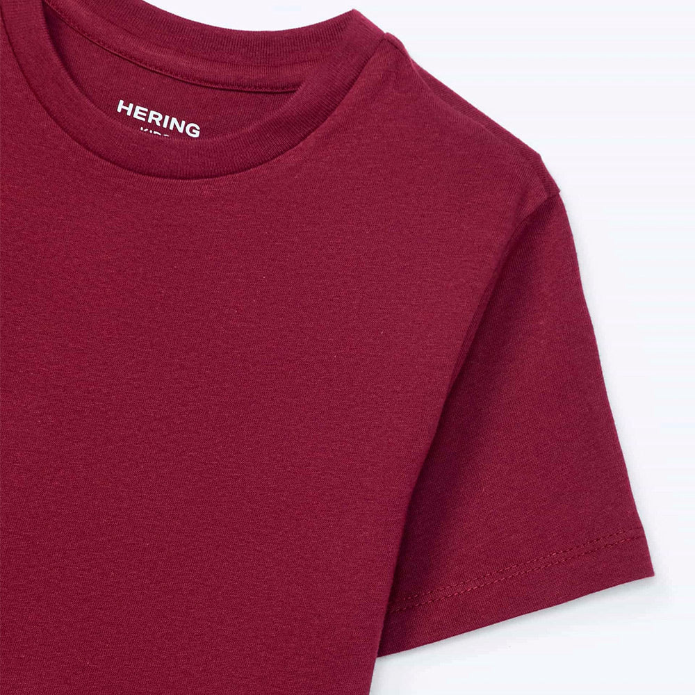 Camiseta Manga Curta Slim Hering Bebê Masculina - Vinho