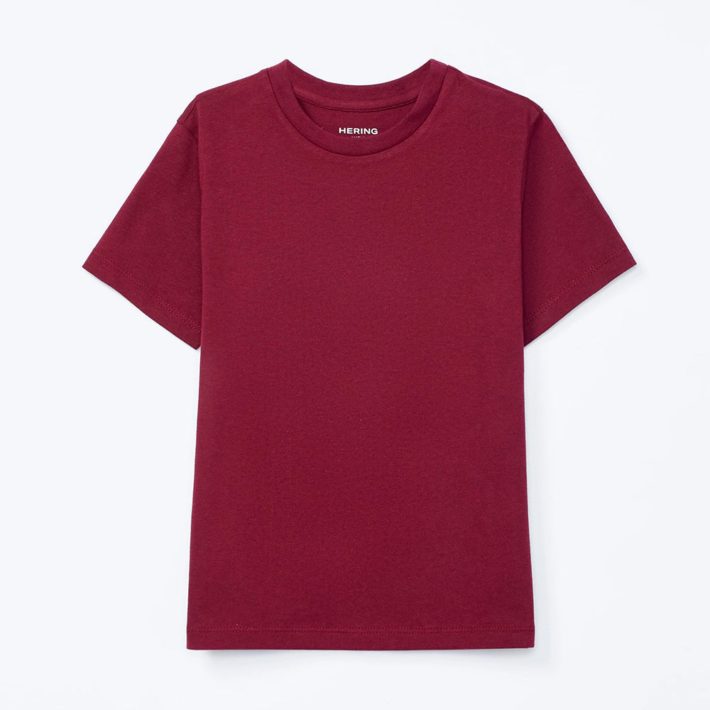 Camiseta Manga Curta Slim Hering Bebê Masculina - Vinho