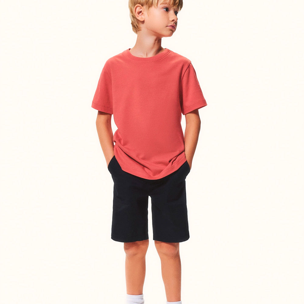 Camiseta Manga Curta Slim Hering Infantil Masculina - Vermelho