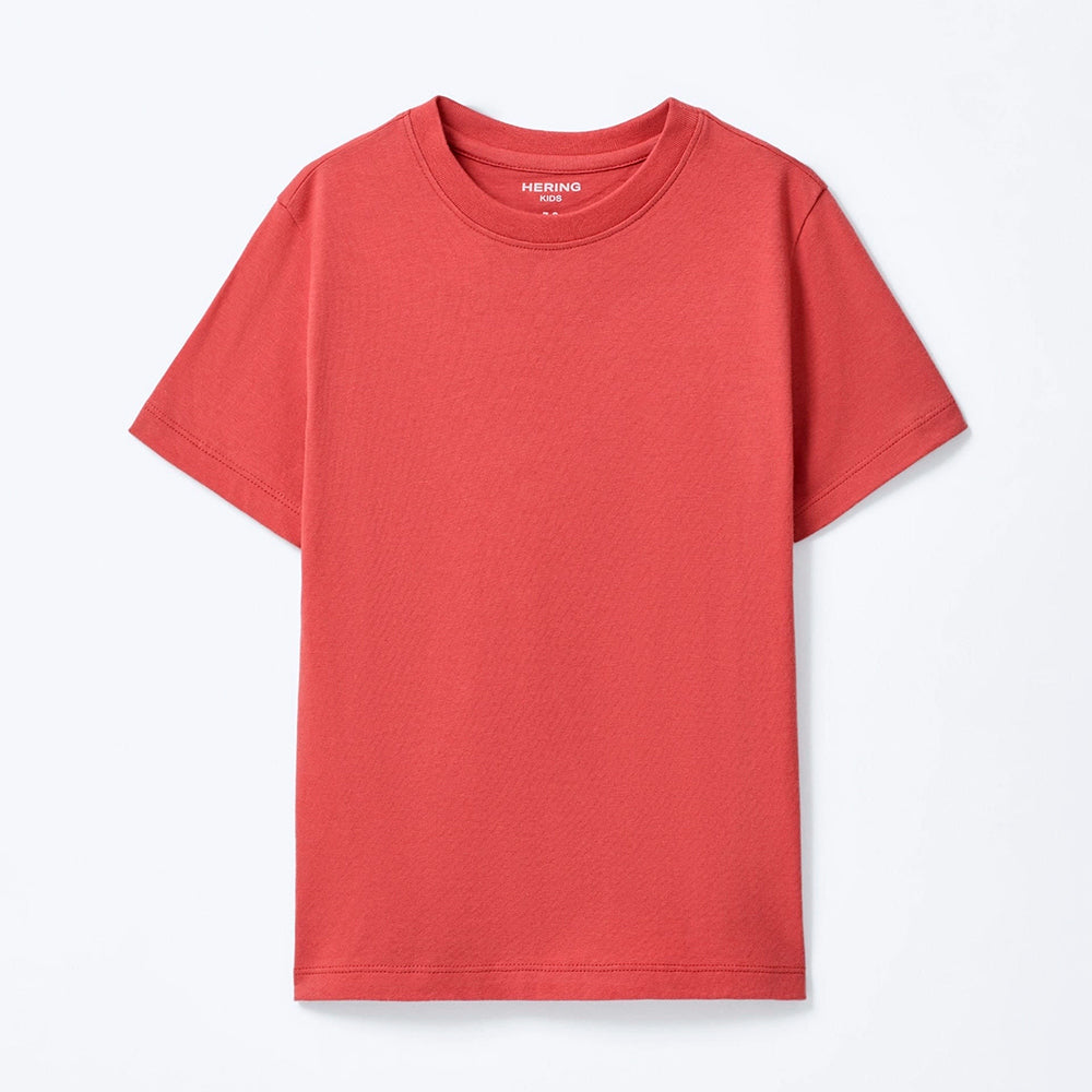 Camiseta Manga Curta Slim Hering Infantil Masculina - Vermelho