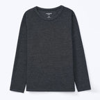 Camiseta Manga Longa Básica Cinza Chumbo Hering - Unissex