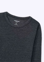 Camiseta Manga Longa Básica Cinza Chumbo Hering - Unissex