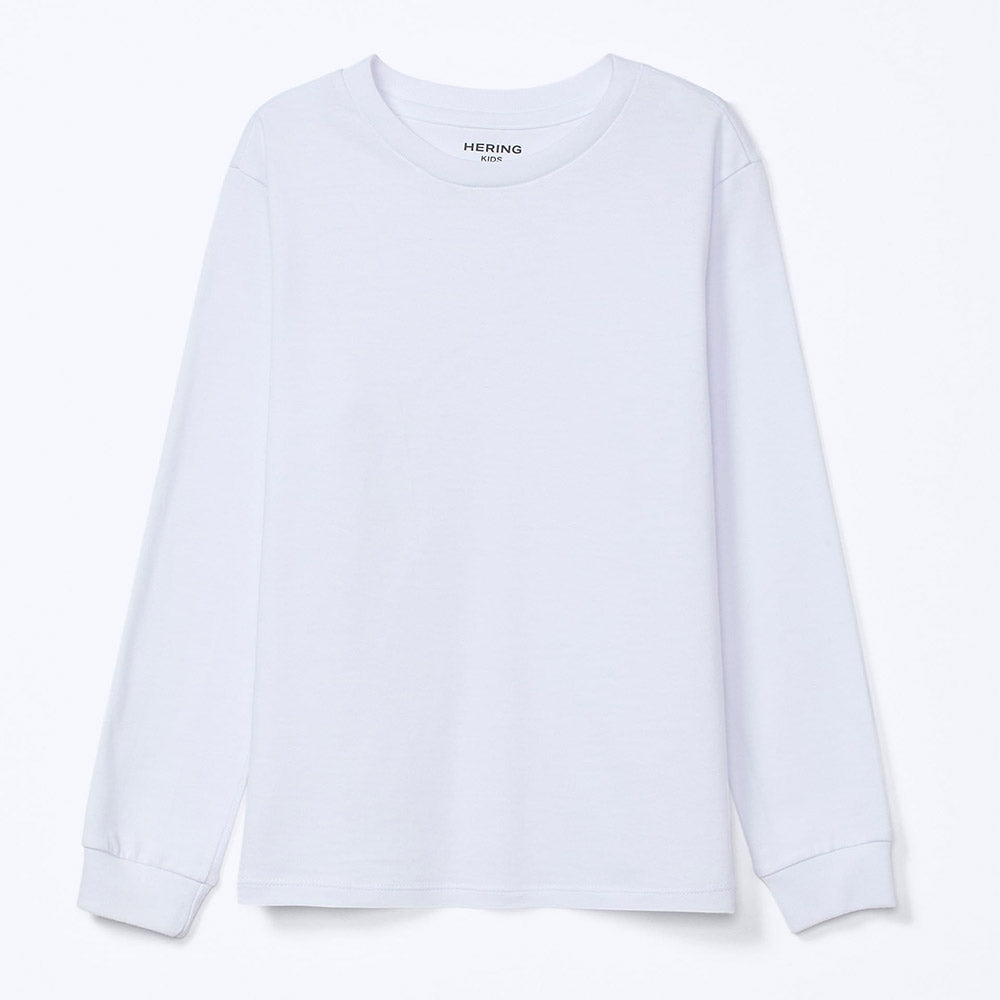 Camiseta Manga Longa Básica Branca Masculina - Hering