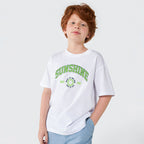 Camiseta Manga Curta Sunshine Branca Hering Infantil - Masculina