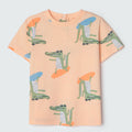 Camiseta Manga Curta Estampada Crocodilo Hering Infantil - Masculino