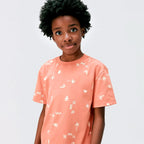 Camiseta Infantil Estampada Laranja Hering - Masculina