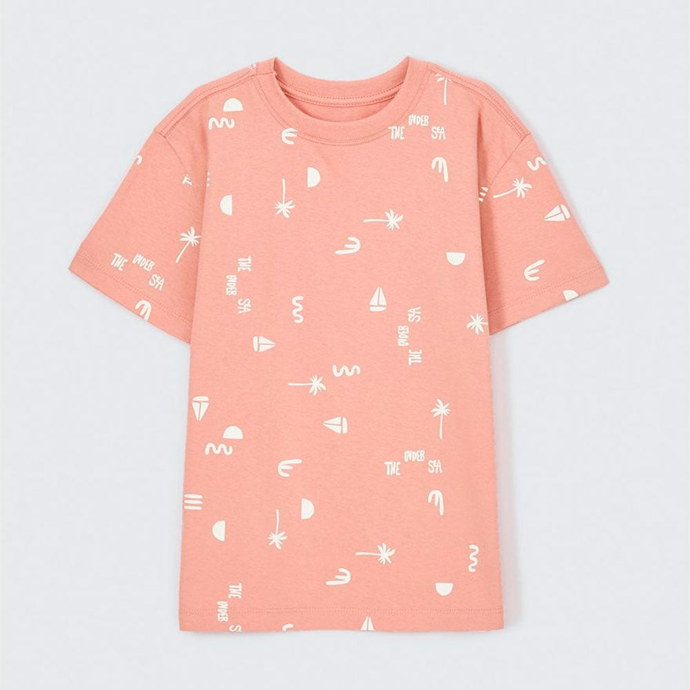 Camiseta Infantil Estampada Laranja Hering - Masculina