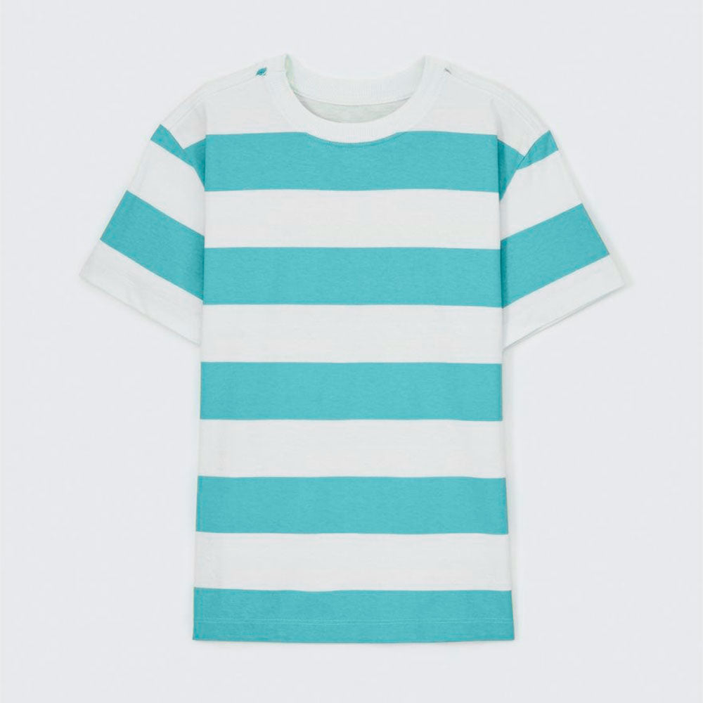 Camiseta Infantil Listra Azul Hering - Masculina