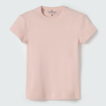 Camiseta Manga Curta Rosa Claro Hering Infantil - Feminina